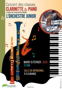Concert des élèves de l'école de musique le 13 février 2024 à Fleurance