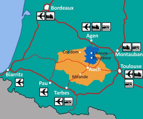 Plan de situation CCLG Gers Sud-Ouest