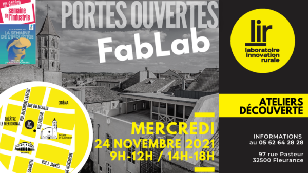 Fablab portes ouvertes le 24 novembre 2021