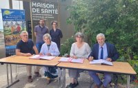 Signature d'une convention à la maison de santé pluridisciplinaire à Lectoure