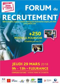 Forum du recrutement à Fleurance jeudi 29 mars de 9h à 13h